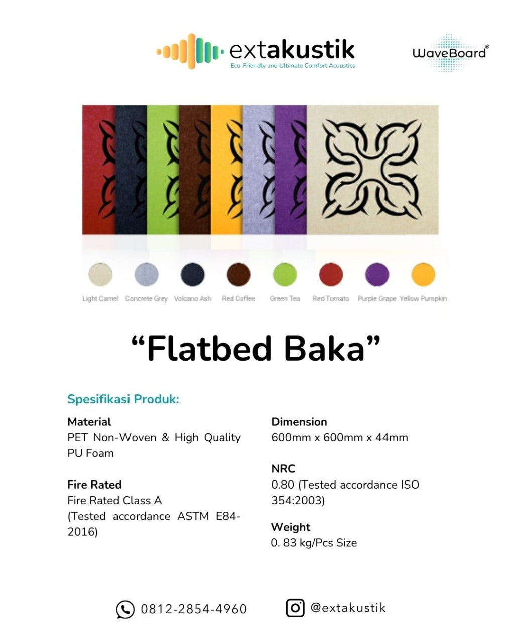 WAVEBOARD FLATBED EQUATOR - BAKA (EXTAKUSTIK) WAVEBOARD FLATBED EQUATOR - BAKA (EXTAKUSTIK)
